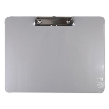 Universal® Plastic Brushed Aluminum Clipboard, Portrait, 1-2" Capacity, 8 1-2 X 11 freeshipping - TVN Wholesale